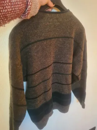 Cardigan MARC GIBALDI vintage marrone e nero