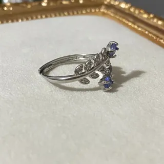 Anillo Ajustable con Tanzanita Natural