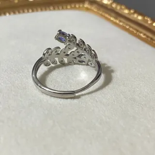 Anillo Ajustable con Tanzanita Natural