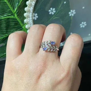 Anillo Ajustable con Tanzanita Natural