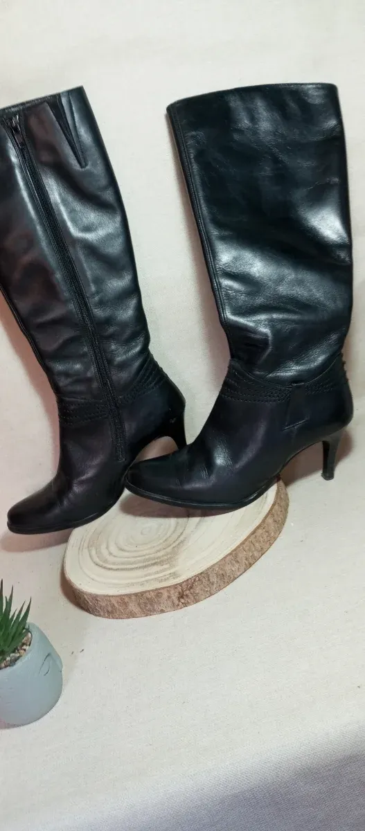 Botas de piel negras Tolino