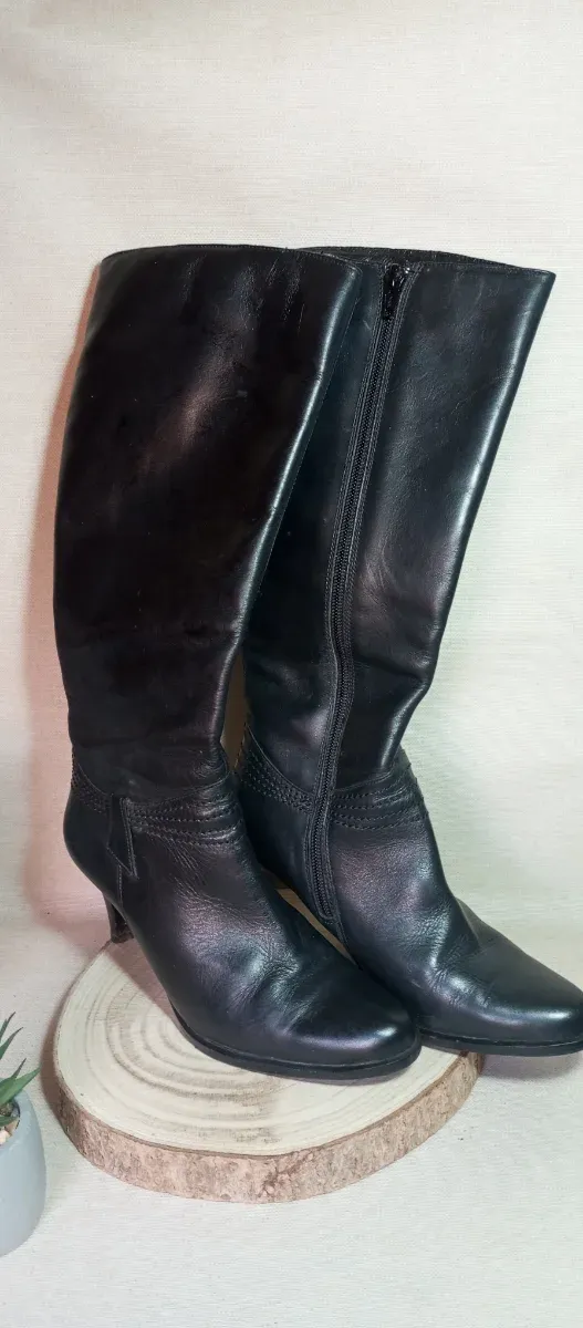 Botas de piel negras Tolino