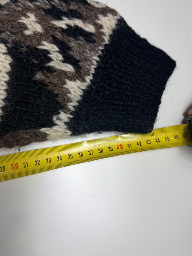 Suéter Lana Diseño Nórdico Montañas Talla M