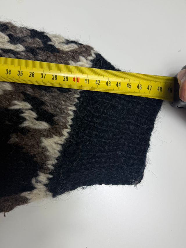 Suéter Lana Diseño Nórdico Montañas Talla M