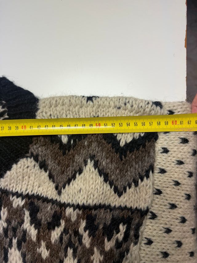 Suéter Lana Diseño Nórdico Montañas Talla M