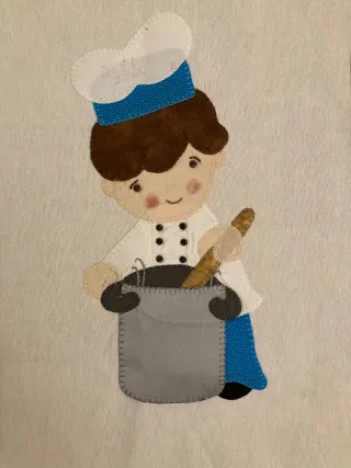 Delantal infantil chef vintage