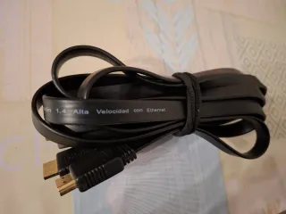 Cable HDMI 1.4 Plano Negro 3m