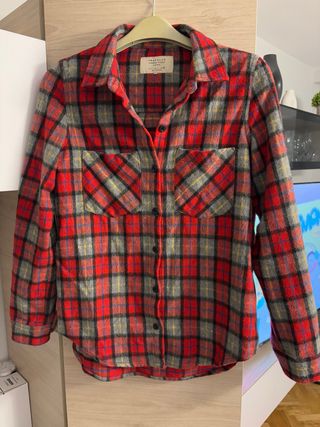 Sobrecamisa Zara cuadros