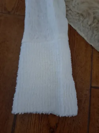 Vestido blanco cuello alto Zara