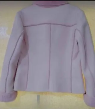 Chaquetón corto rosa mujer Talla M