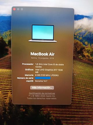 MacBook Air 13" Retina Gris Espacial A1932