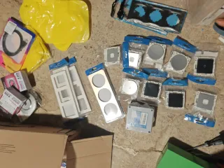 9 interruptores, cuadros y timbres de luz