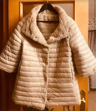 Parca reversible beige