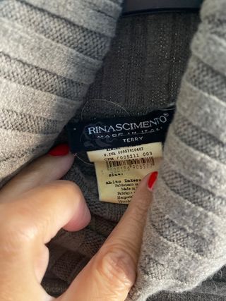 vestido punto marrón topo Xs