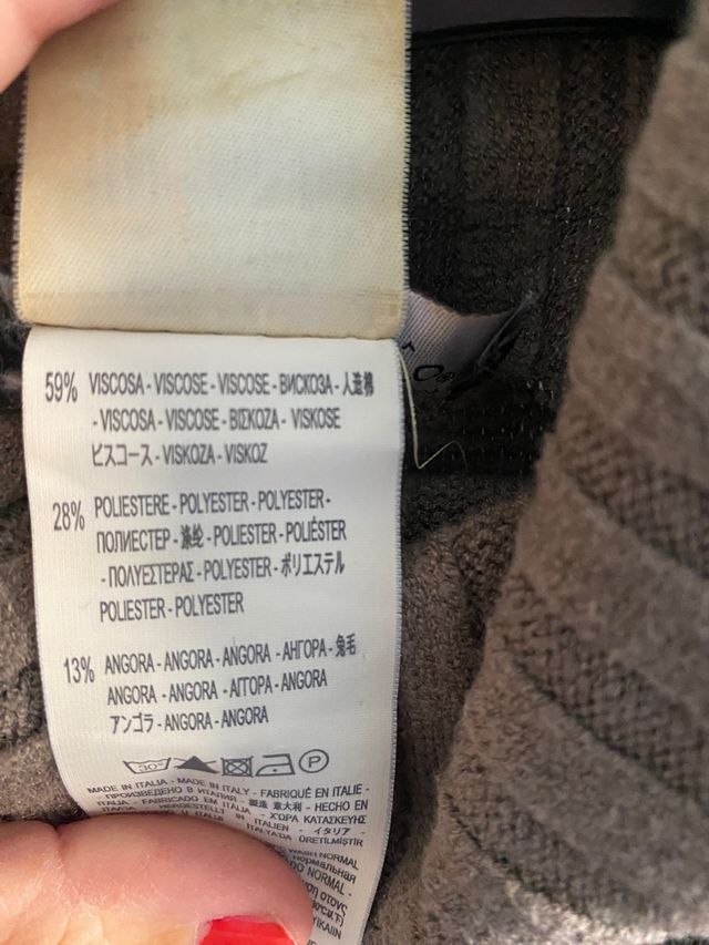 vestido punto marrón topo Xs