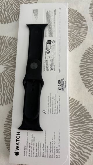 Correa Apple Watch Negra 46mm