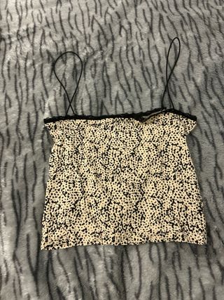 Top tirantes estampado