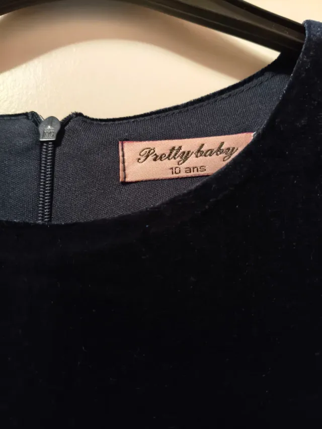 Vestido fiesta azul y rosa tul estrellas niña