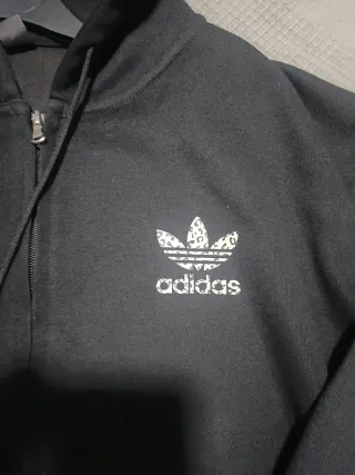 Sudadera Adidas Negra con Cremallera
