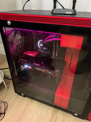 PC Gaming Negro/Rojo