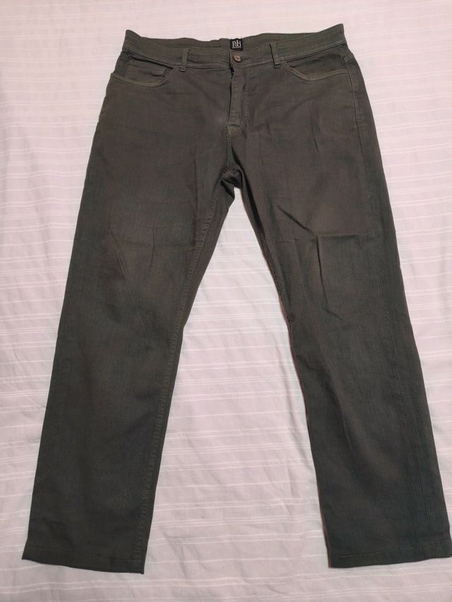 Pantalón Chino Verde Oscuro Pedro del Hierro Talla
