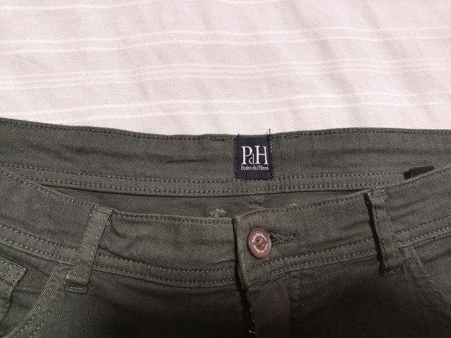 Pantalón Chino Verde Oscuro Pedro del Hierro Talla