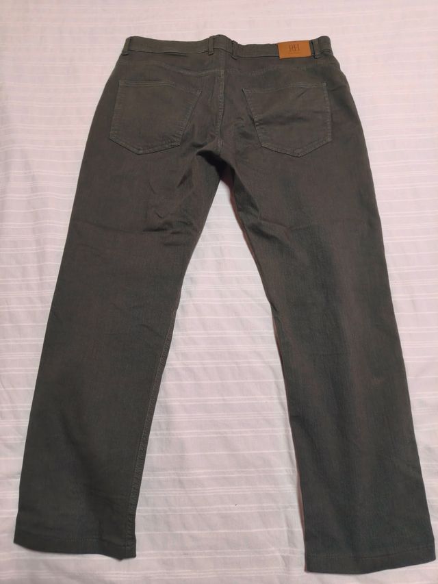 Pantalón Chino Verde Oscuro Pedro del Hierro Talla