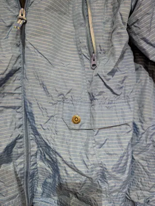 Chaqueta impermeable azul