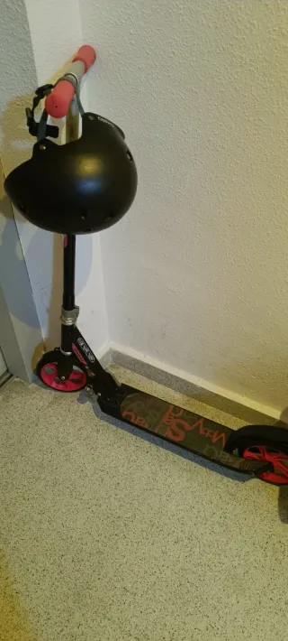 Patín Oxelo MID 7 Rosa + Casco