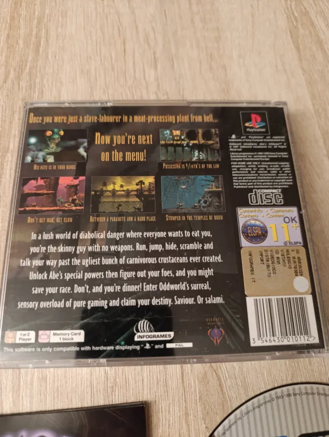 Oddworld Abe's Oddysee PlayStation PAL