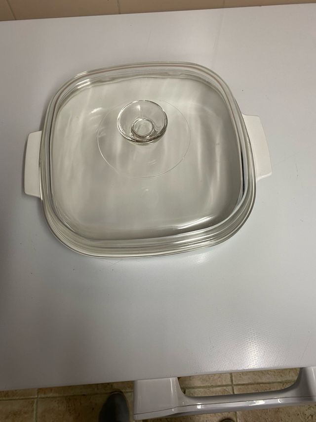 Casseruola vintage Pyroflan con coperchio in vetro