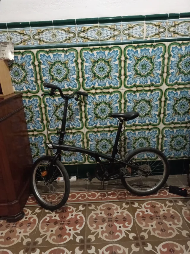 Bicicleta Plegable Negra