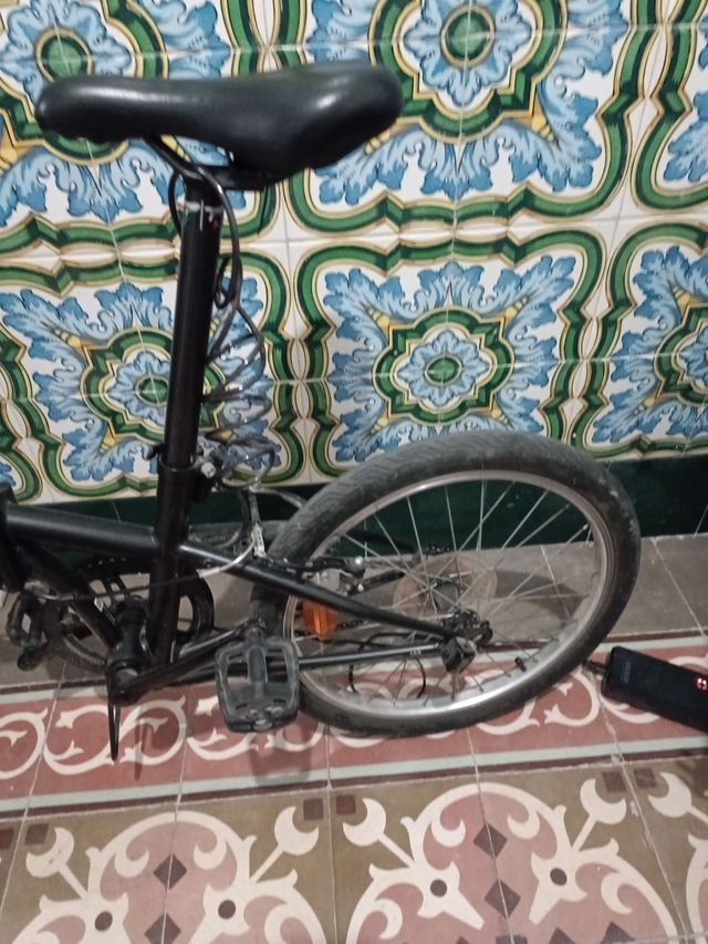 Bicicleta Plegable Negra