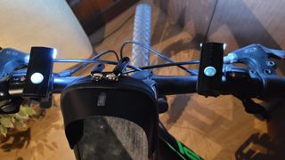 Doppio set 4 fari MTB BMX 2 anteriori + 2 posterio