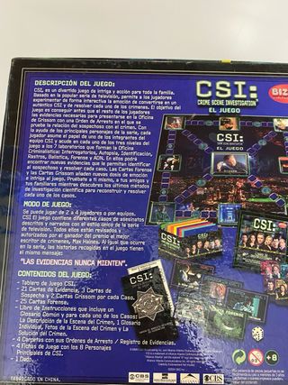 Juego de Mesa CSI: Crime Scene Investigation