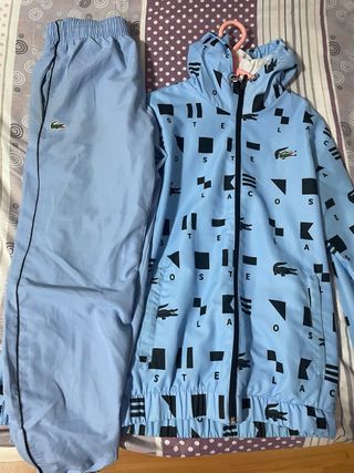 Conjunto Chándal Lacoste Azul y Negro