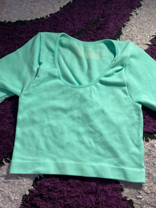 Crop Tops Deportivos Primark (Azul/Verde/Negro)