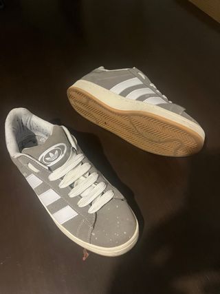 Zapatillas Adidas Campus Grises y Blancas