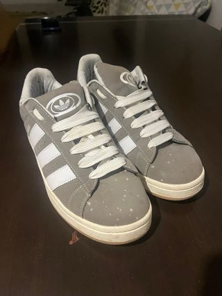 Zapatillas Adidas Campus Grises y Blancas