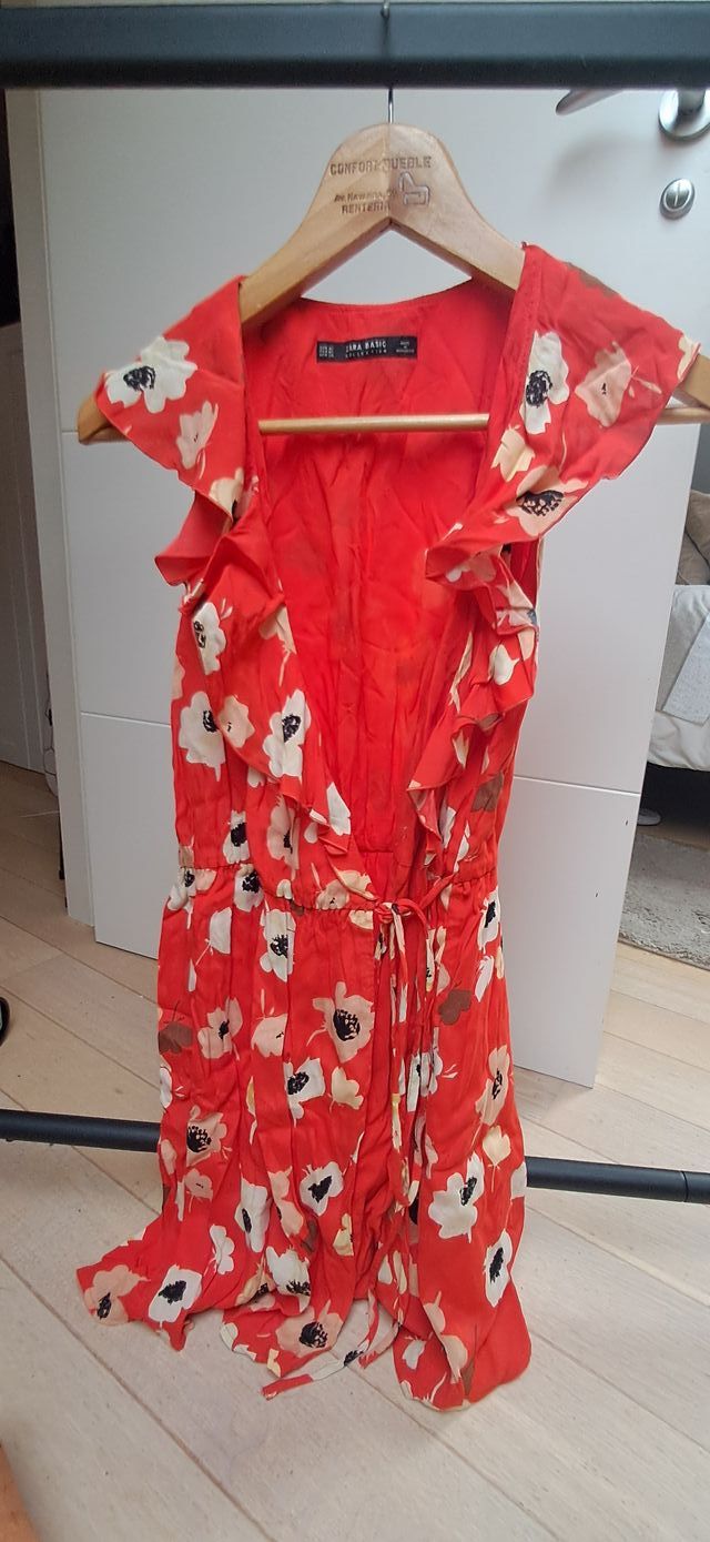 Vestido Zara Estampado Flores.