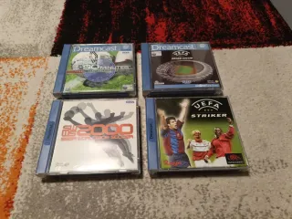 Lote pack 4 Juegos Fútbol Sega Dreamcast perfectos