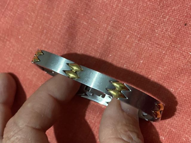 Pulsera Acero Inoxidable Diseño Geométrico