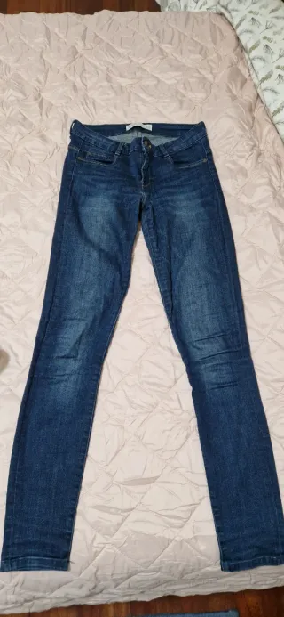 Pantalón vaquero elástico azul