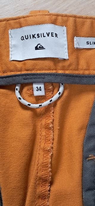 Pantalón Quiksilver Hombre Naranja