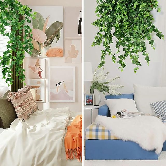 Hiedra Artificial Decorativa - 12 Tiras