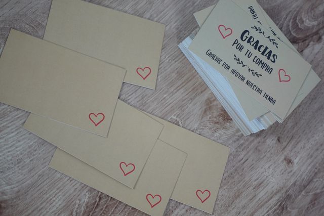 90 Cartões Obrigado pela sua compra