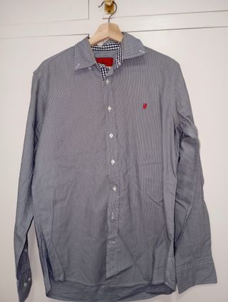 Camisa CH Carolina Herrera Rayada Azul