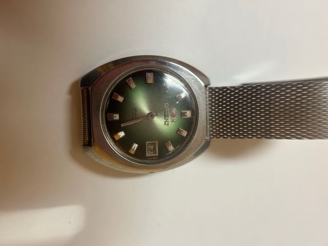 Reloj Orient Pulsera Hombre Oro Verde