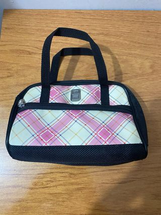Bolso de niña cuadros rosa