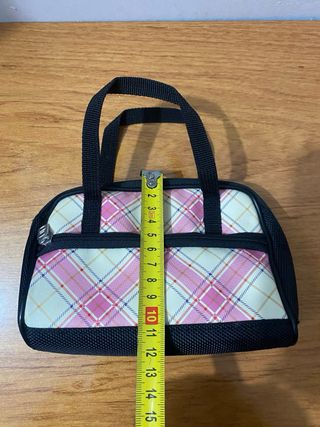 Bolso de niña cuadros rosa
